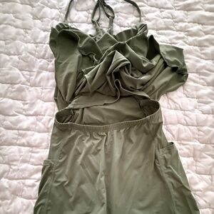 Tennis/Pickleball Sm Olive Green Athletic dress